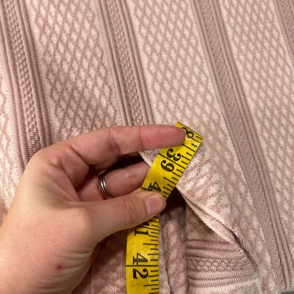 Scoop neckline light Pink Knit Sweater Knee Length Dress- 18/20 Lane Bryant - Picture 5 of 5
